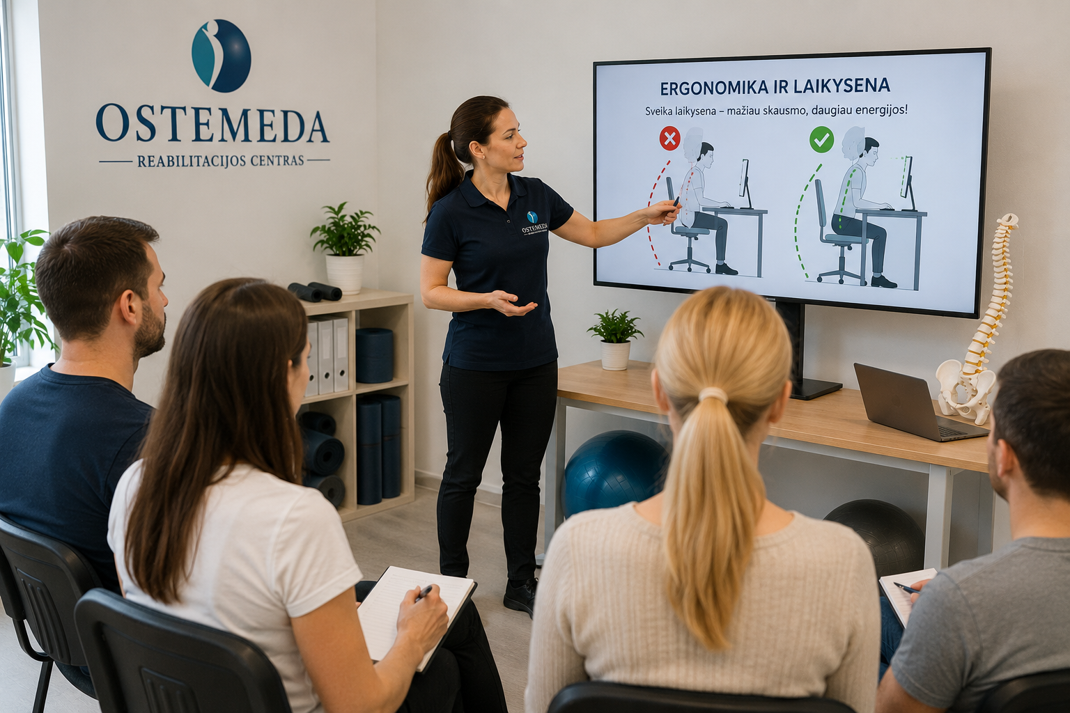 Ergonomikos ir laikysenos mokymai - ostemeda.lt